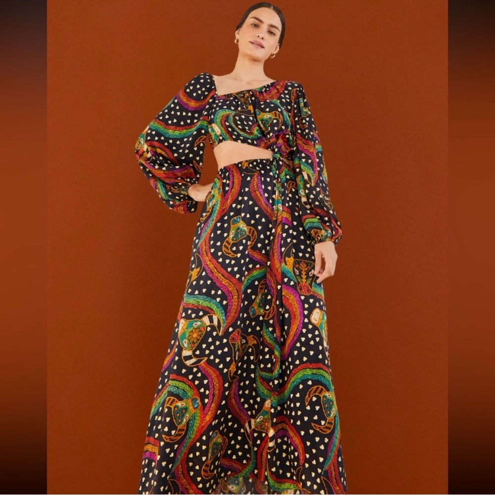 FARM Rio Rainbow Oxen Dress